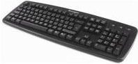 Kensington ValuKeyboard Tastatur mit USB-A und PS/2 Anschluss, QWERTY UK Layout, Schwarz - Bild 1