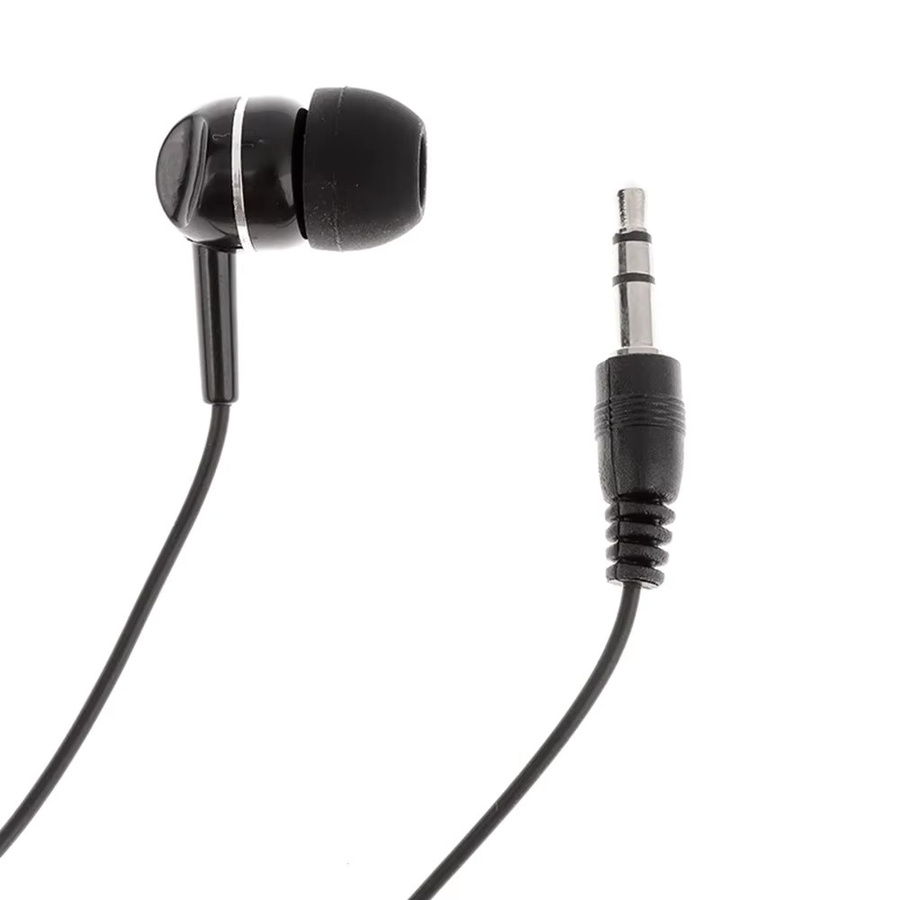 AideeMaster In-Ear-Headset Stereo-zu-Mono Single-Ohrhörer in Schwarz mit 3,5 mm Klinkenanschluss - Bild 2