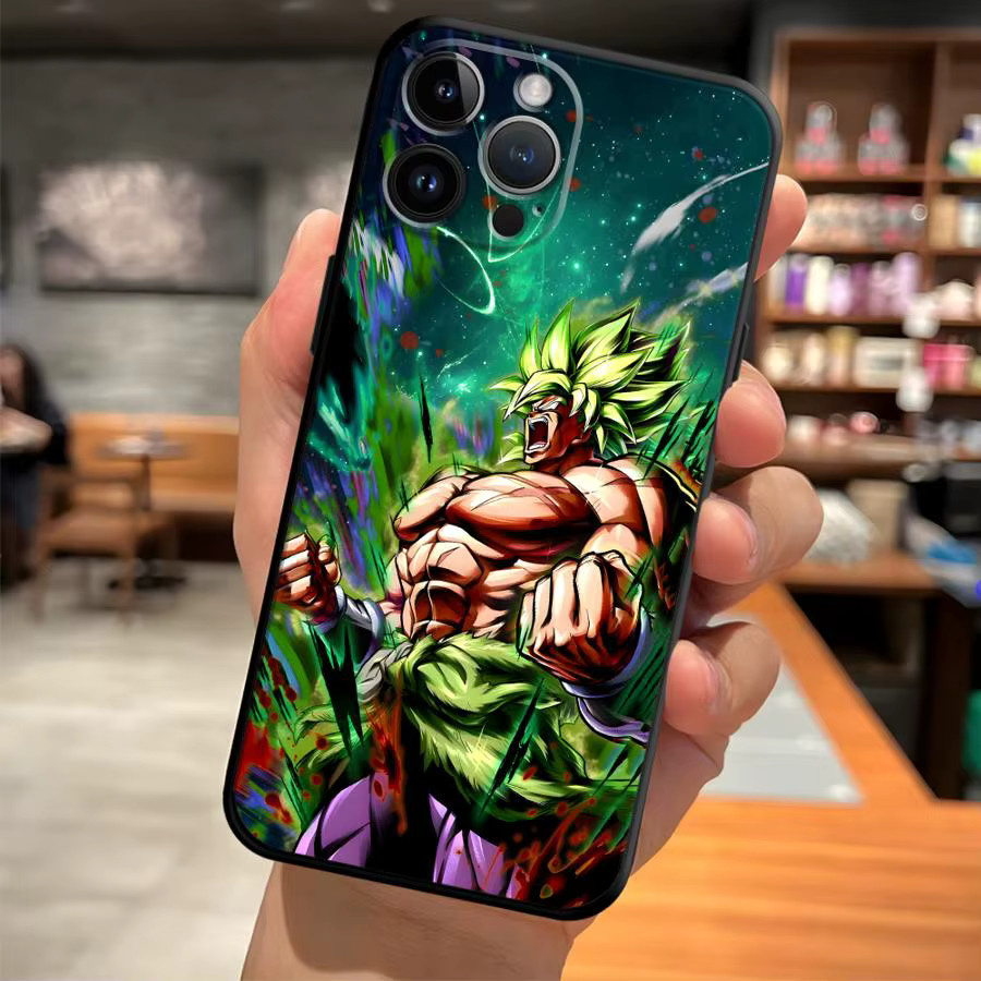 Dragon Ball Broly Handyhülle aus weichem Material in Schwarz für iPhone Modelle - Bild 3
