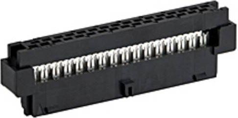 Molex Pfosten-Steckverbinder 875682043 in Schwarz und Gold mit 20 Polen und 2 Reihen bei einem Rastermaß von 2mm - Bild 1