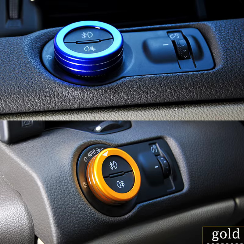 Beinuli Scheinwerfer Schalter Dekoration Ring Trim Abdeckung für Opel Corsa E, F, Insignia A, Mokka, Astra J, K, Zafira C, GTC, OPC und Adam sowie Meriva - Bild 4