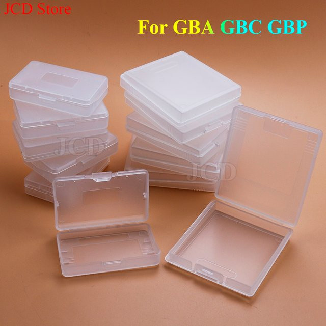 ChengHaoRan 10er Set Kunststoff-Spielkassetten-Kartenetui für GameBoy Color GBC GBA GBP, transparente Anti-Staub Schutzboxen - Bild 1
