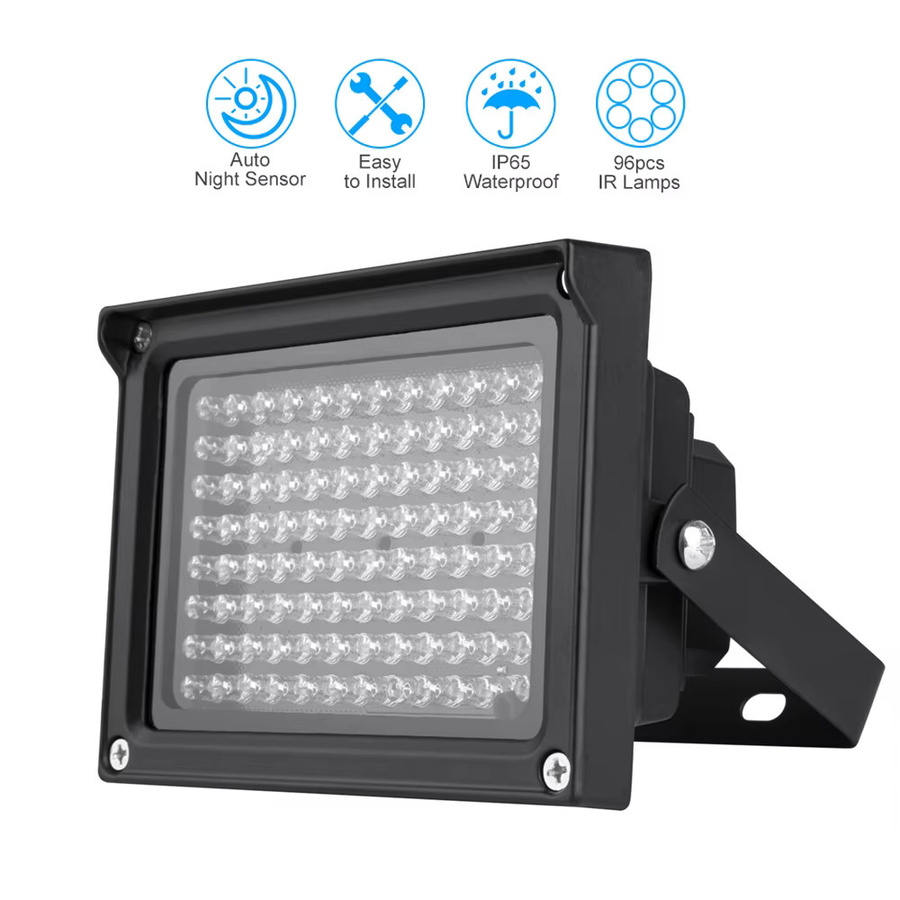 dodocool 96 LEDs IR Infrarot Illuminator Array Wasserdichte Nachtsicht Lampe für CCTV Sicherheitskameras und Fotografie - Bild 2