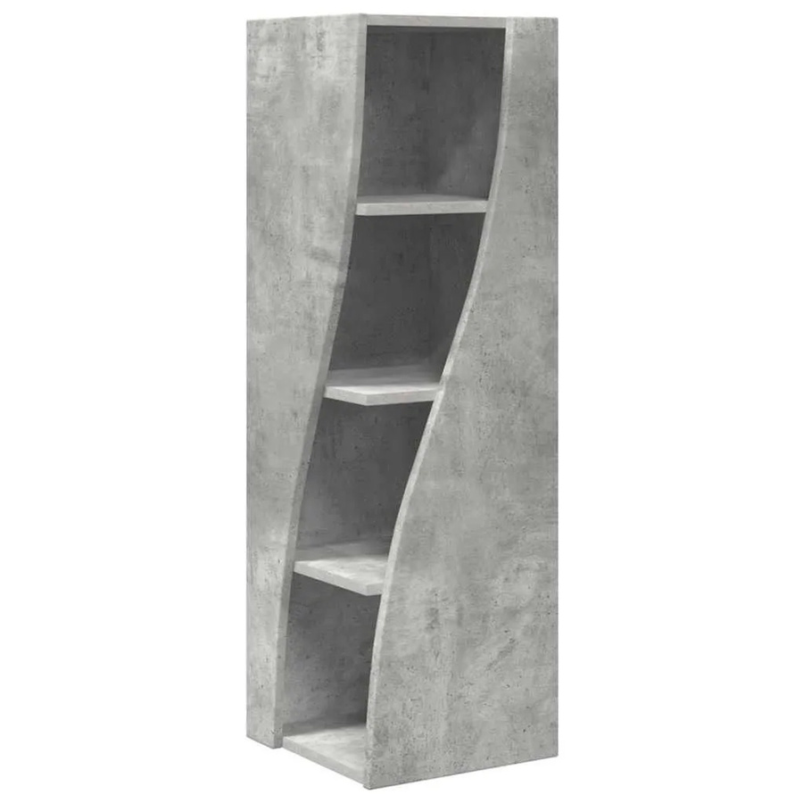 vidaXL Eckschrank in Betongrau aus Holzwerkstoff, B/T/H: 32 x 32 x 102 cm - Bild 2