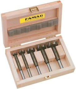 FAMAG Bormax Forstnerbohrer Ersatzset 5-teilig, Silber, Durchmesser: 15-35 mm - Bild 1