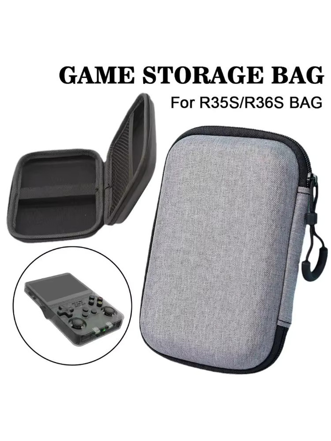 EVA Aufbewahrungstasche und Kabel-Organizer für R36S und R35S Gaming-Konsolen, kratzfeste und sturzsichere Schutzhülle für dein Gaming-Zubehör - Bild 6