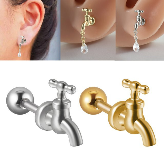 Dreamlee Ohrstecker Edelstahl, Zirkonia, Silber, Unisex - Bild 1