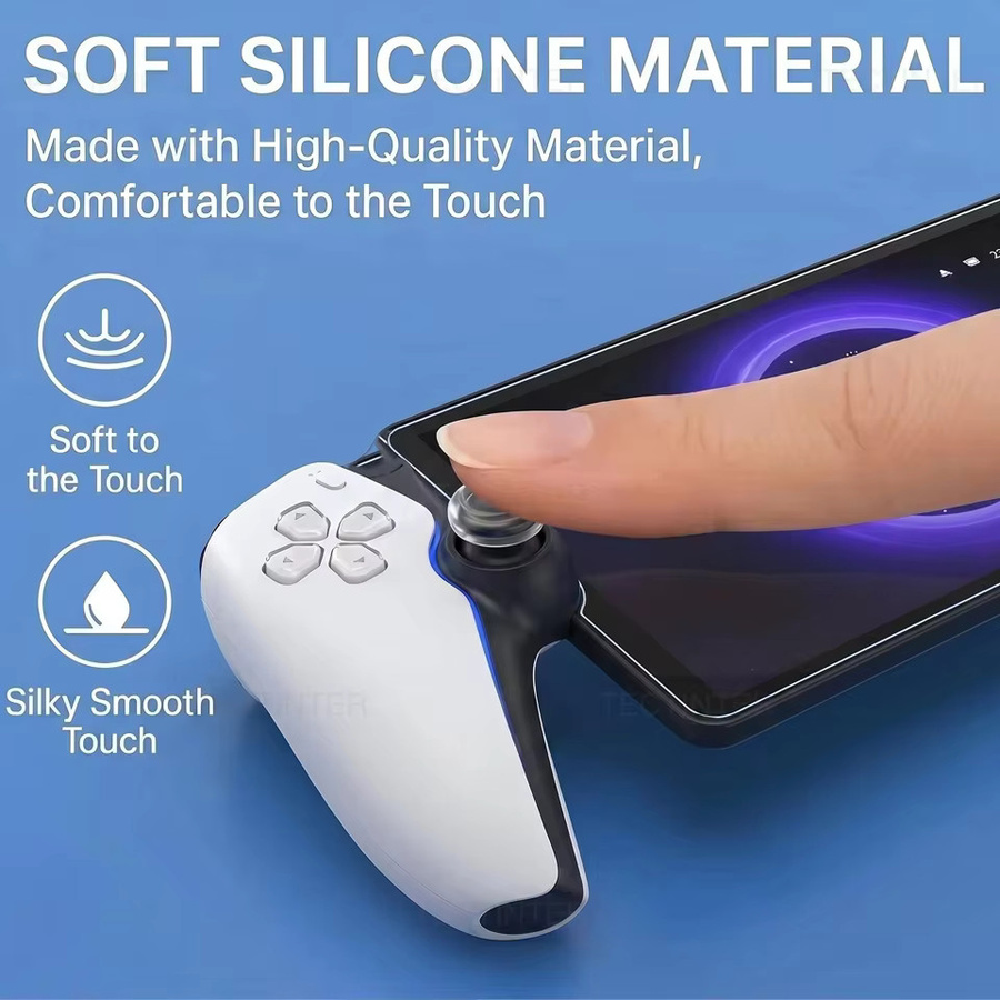 TECTINTER Transparente Flüssigsilikon-Rocker-Kappen für PlayStation Portal und Nintendo Switch Controller Zubehör - Bild 5