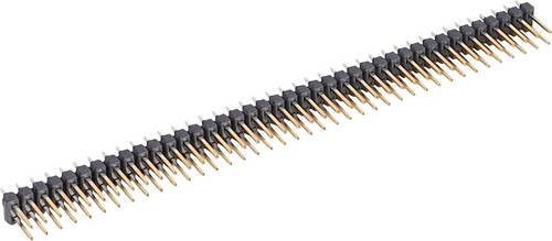 Molex Stiftleiste Standard mit 2 Reihen in Schwarz und Gold - Bild 1