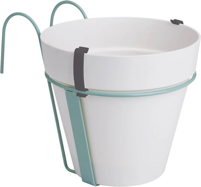 Elho Blumentopf Loft urban potholder weiß Durchmesser: 19 cm - Bild 1