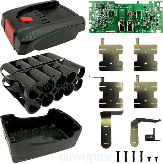 Dawupine PBA All18V Lithium-Batterie mit Kunststoffgehäuse und 10X18650 PCBA Ladeschutz Platine BMS für Bosch 18V Li-Ion Batteriekasten - Bild 1