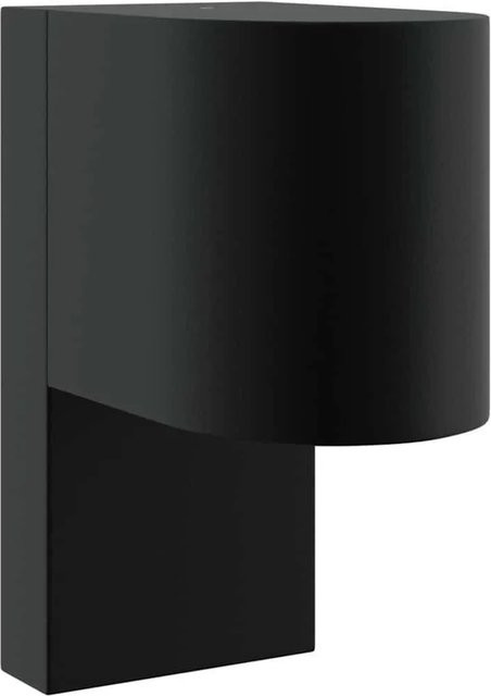 vidaXL Außenwandleuchte Schwarz aus Edelstahl für Garten und Terrasse, IP44, GU10 - Bild 1