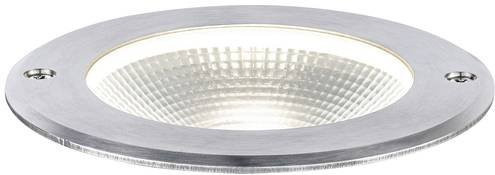 Paulmann LED-Boden-Einbauleuchte Floor in Edelstahl und Aluminium, Farbe: Grau/Silber, Durchmesser: 12 cm