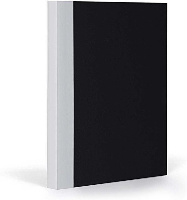 FANTASTICPAPER Notizbuch A5 liniert in Black-Coolgrey mit Flexcover und Lesezeichen - Bild 1