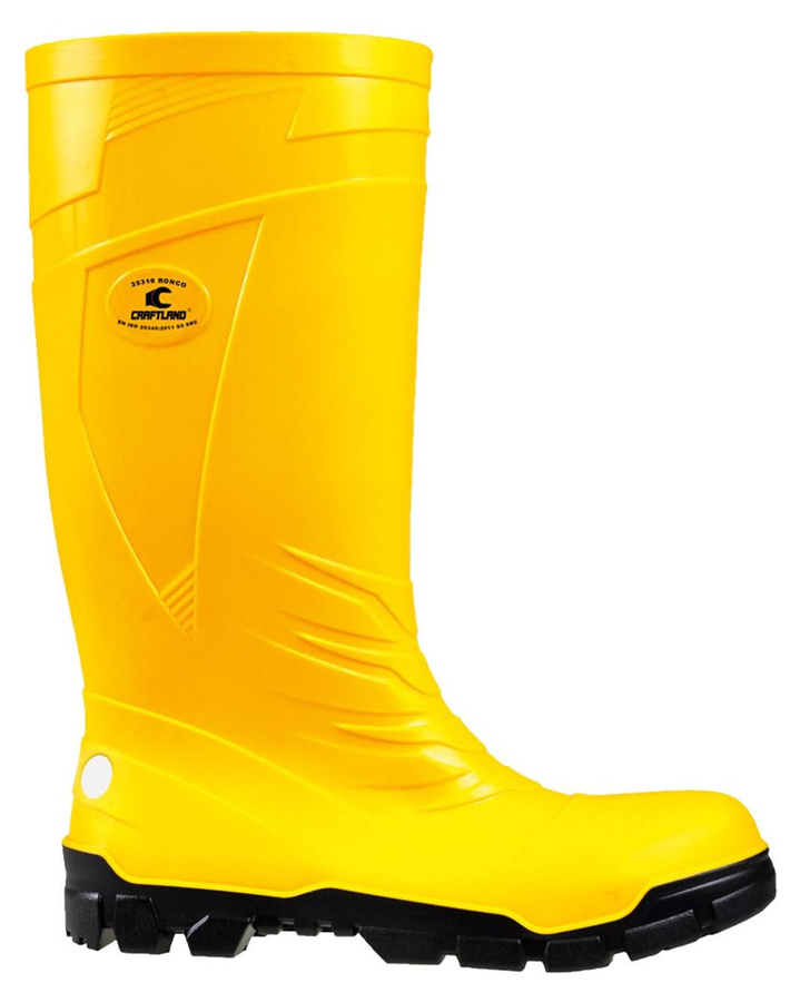 Sicherheitsstiefel SAFE S5 Gummistiefel von WORKWEAR PLUS in Gelb, Größe 48 - Bild 1