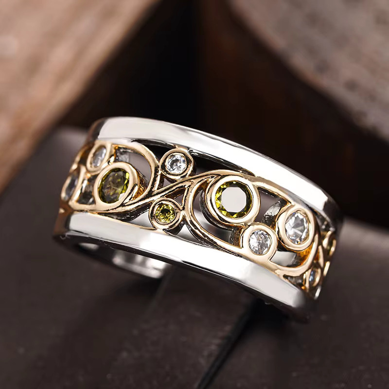 Huitan Ring, Bicolor, Brillant, Zirkonia, Damen - Bild 3