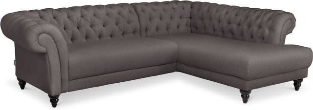 Polsterecke Sansibar Lund in Grau mit Stoffbezug und Armlehnen, L-Form, B: 270 cm, T: 120 cm, H: 80 cm - Bild 1