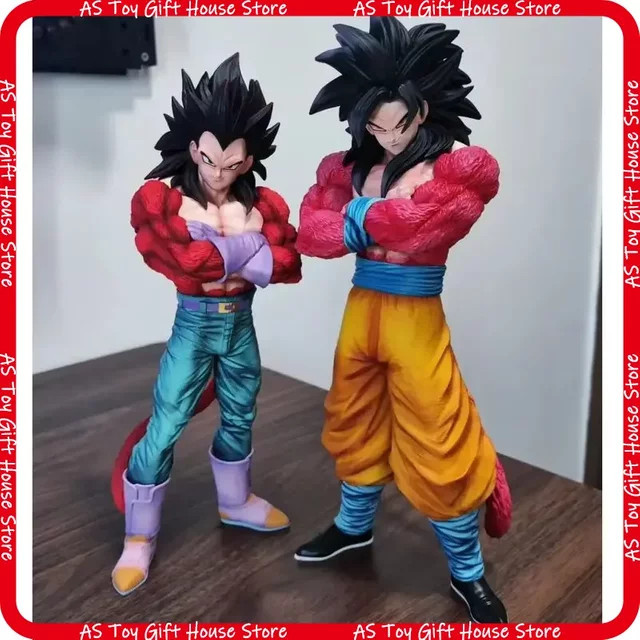 Bandai Dragon Ball Super Saiyajin 4 Goku Vegeta Doppelköpfige Statue Figur, PVC-Modell - Bild 1