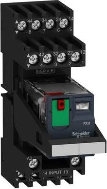 Schneider Electric Miniaturrelais RXM2AB2P7PVM in Schwarz, 30 Stück - Bild 1