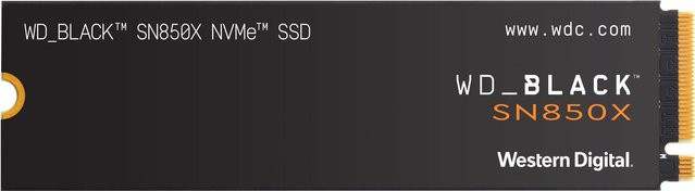 Western Digital WD_BLACK SN850X NVMe SSD, 1 TB, M.2 2280, PCIe 4.0, Schwarz - Bild 1