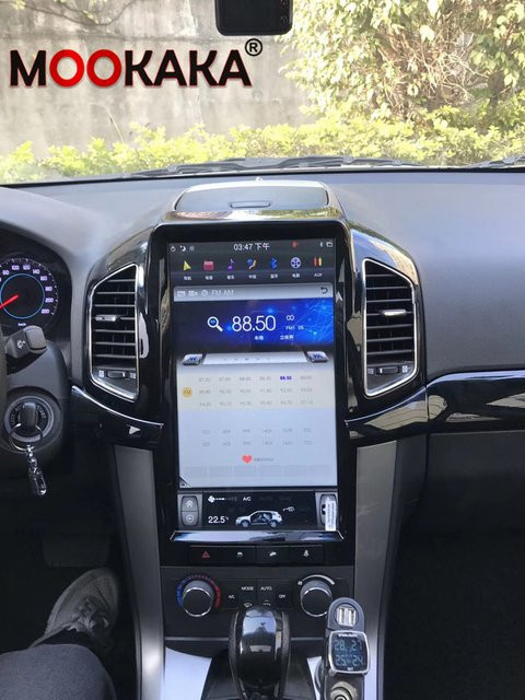 Aotsr Android 13.0 Multimedia Radio mit GPS und 8+128GB Speicher für Chevrolet Captiva, Schwarz - Bild 1