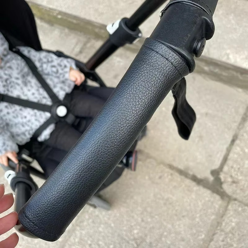 Bugaboo Kinderwagen Griff Abdeckung aus PU Leder für Bee3 Bee5 Bee in Schwarz oder Braun - Bild 3
