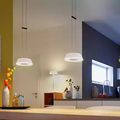 Oligo Glance 3-flammige LED-Pendelleuchte in Weiß Matt mit dimmbarer warmweißer Beleuchtung - Bild 2