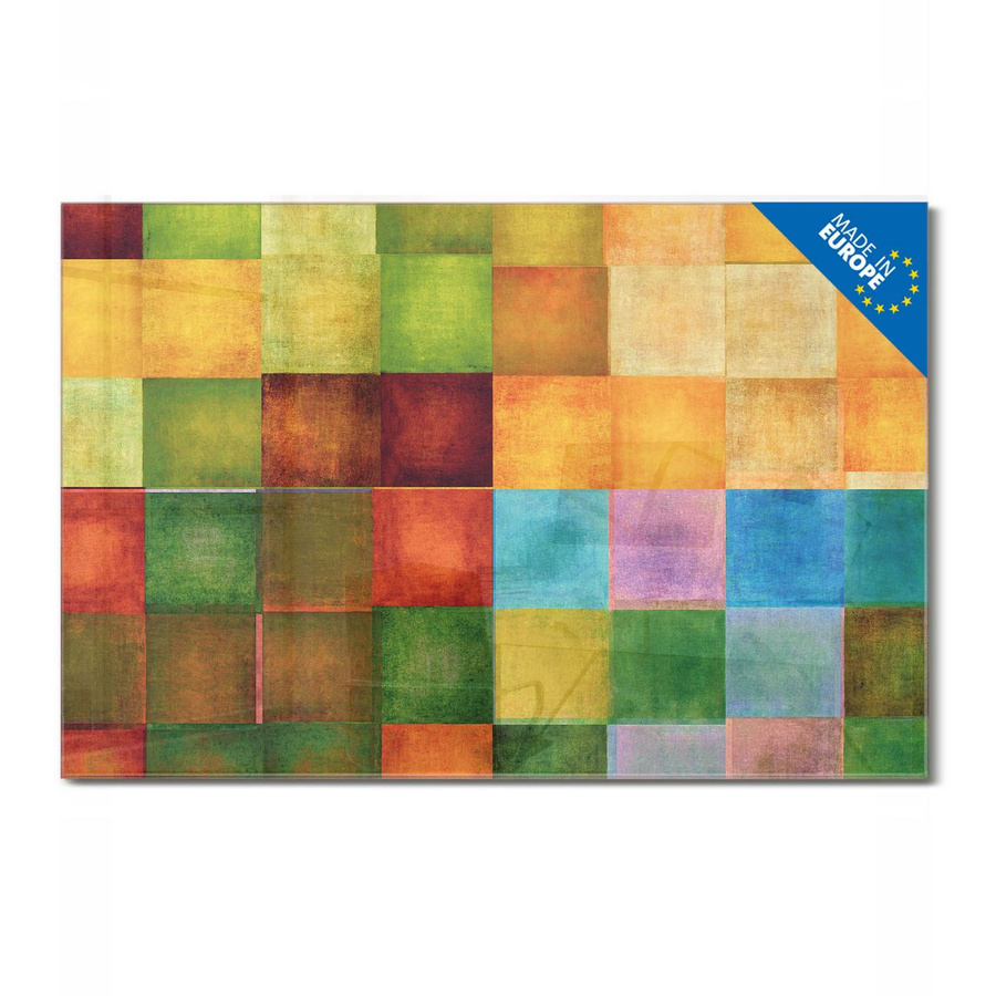 banjado Glas Magnettafel Motiv Farbkasten 2, rahmenlos, Querformat, Mehrfarbig, B: 120 cm, H: 80 cm - Bild 1
