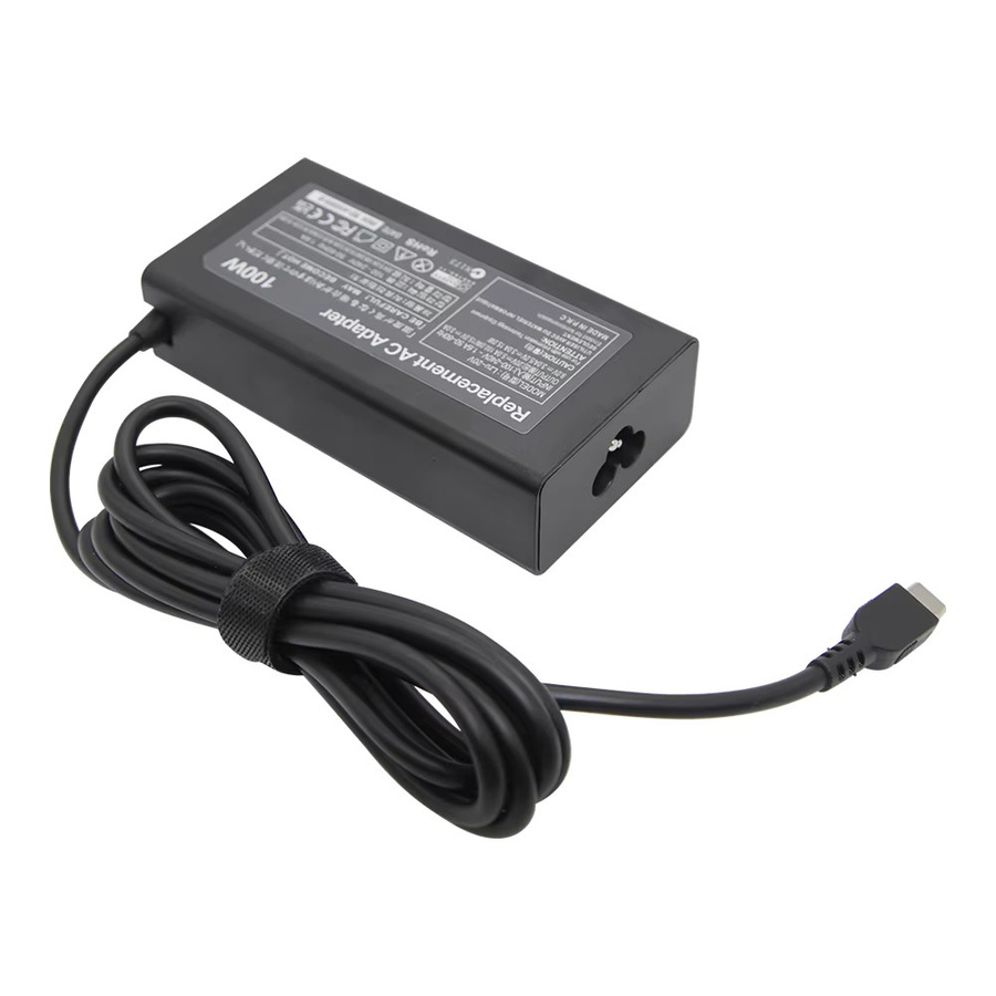 LZUMWS USB C Laptop-Ladegerät 100W AC-Adapter für ThinkPad Yoga IdeaPad5 Pro in Schwarz - Bild 2