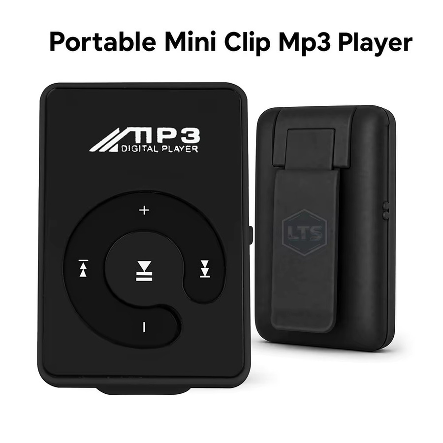 occkic Tragbarer Mini-Clip-MP3-Player in Schwarz mit HiFi-Sound und SD-TF-Kartenunterstützung für Outdoor-Sport - Bild 3