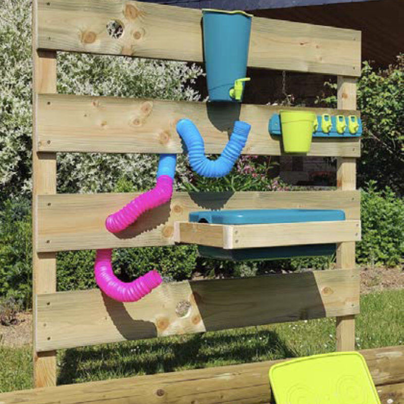 Wasserspielwand T&J aus Holz in Multicolour, B/T/H: 120 x 35 x 35 cm - Bild 1