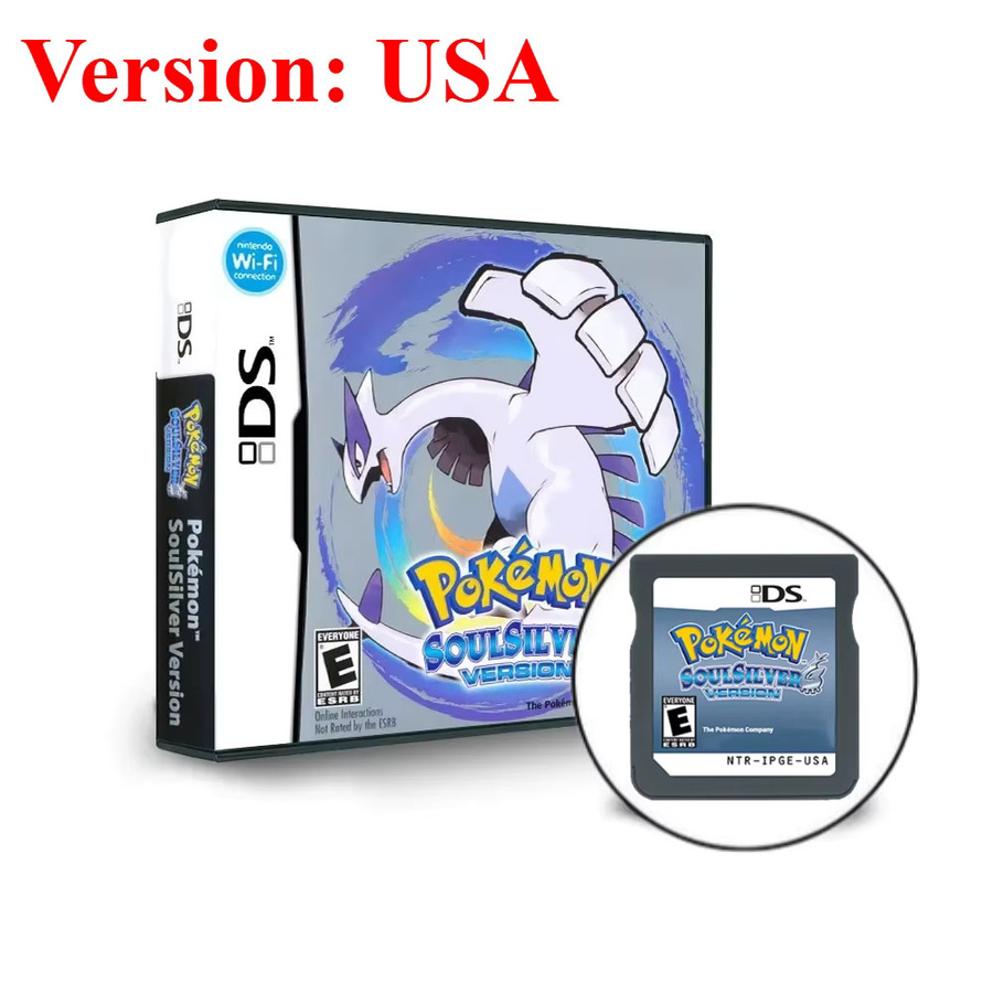 Bandai Pokémon SoulSilver HeartGold Platinum Spielkarte, Schwarz, ab 6 Jahren - Bild 1