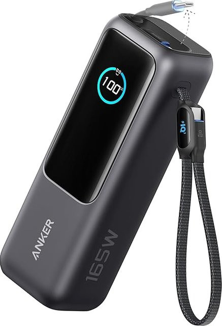 Anker Powerbank 25000mAh 165W mit USB-A und USB-C in Grau - Bild 1