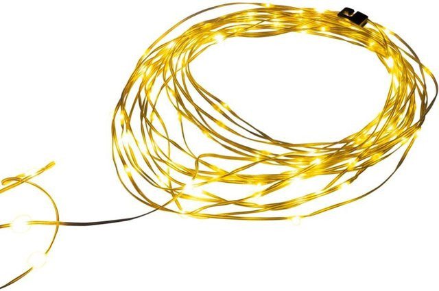 EASYmaxx LED-Lichterkette RGB Multicolour mit Akku, weiß/anthrazit, Länge: 1000 cm - Bild 2