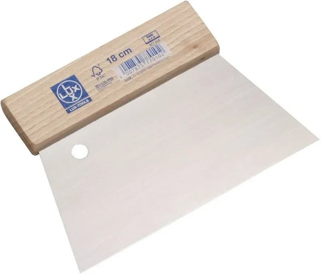 LUX-TOOLS Trapezspachtel aus Stahl in Silber, Breite: 18 cm - Bild 1
