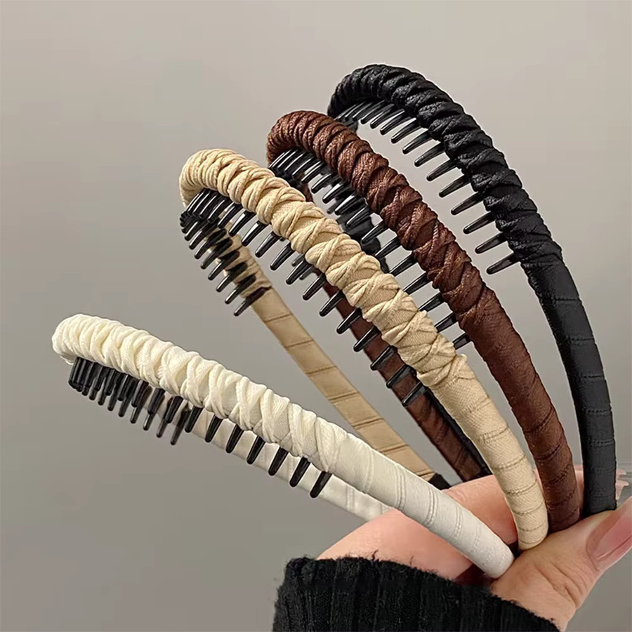 HugesGirl Haarband, Kunststoff, Schwarz Braun, Damen, Mädchen - Bild 3