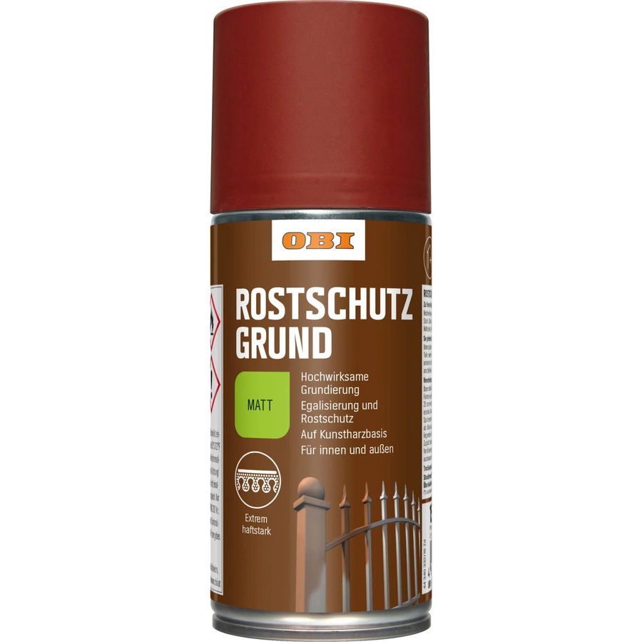 OBI Rostschutz-Grundierung Spray für Metall in Rotbraun matt, 150 ml - Bild 2