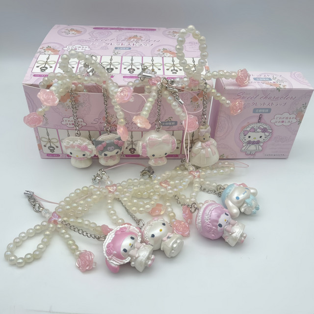TAKARA TOMY Sanrio Süße Katzen-Perlen-Schmuckanhänger Blind Box, Kunststoff, Bunt / Mehrfarbig - Bild 1