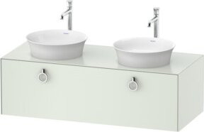 Duravit Waschtischunterschrank White Tulip in White, B/T/H: 130 x 55 x 40,8 cm - Bild 1