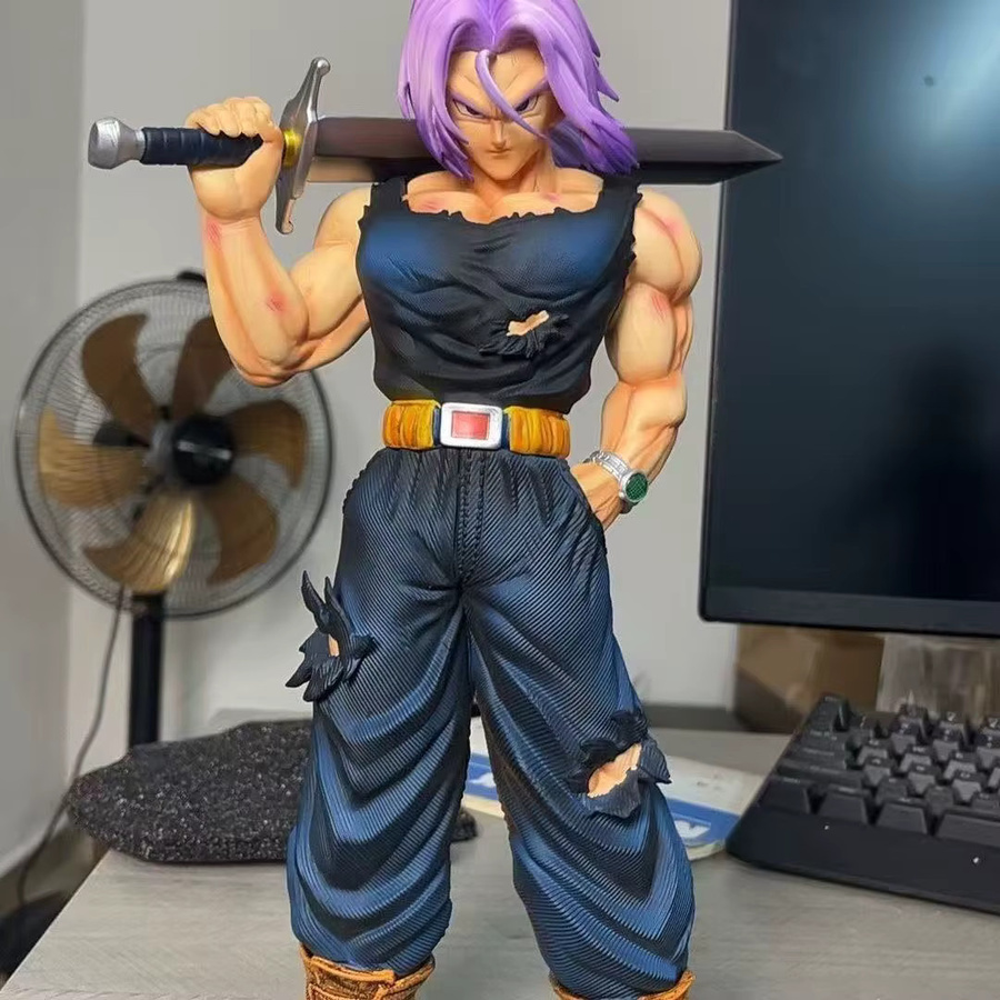 Bandai Dragon Ball Z Future Trunks Super Saiyan Actionfigur, mit austauschbaren Köpfen - Bild 3