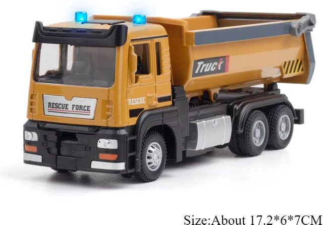 Linyi toy car Bagger Mixer Muldenkipper, Legierungsmodell, 1:32, mit Ton und Licht, ab 14 Jahren - Bild 1
