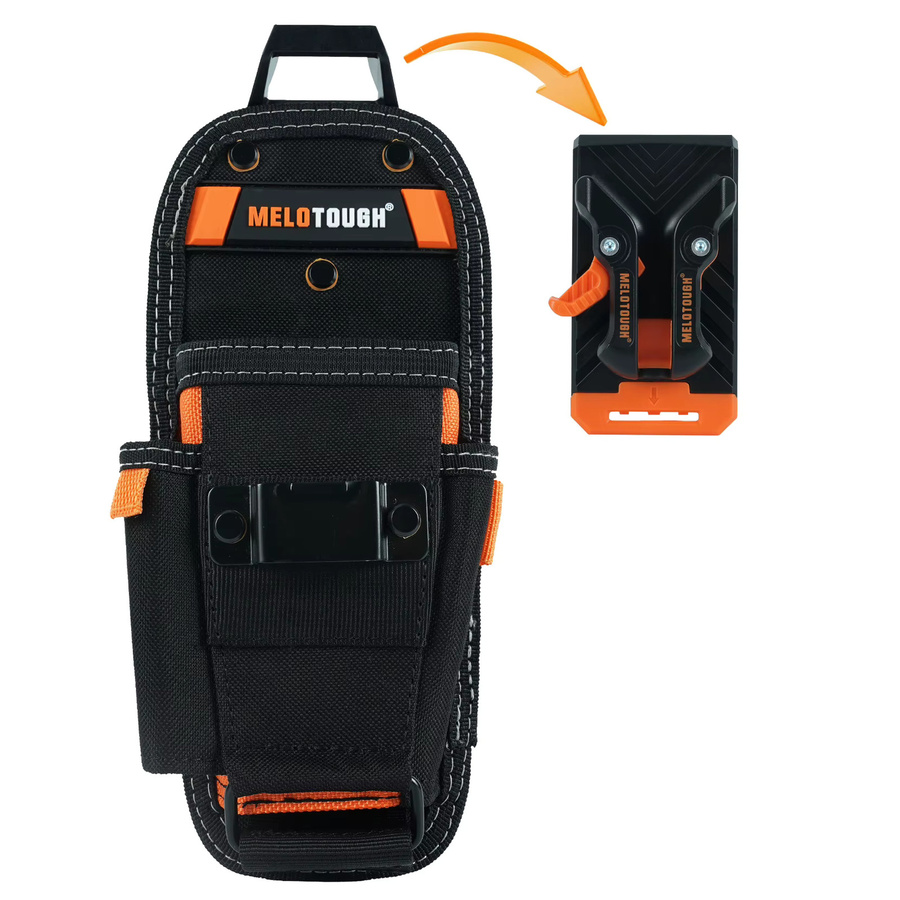 MELOTOUGH Kleine Werkzeugtasche mit Gürtelclip und Schnellverschluss zum Anklipsen für Elektriker - Bild 6