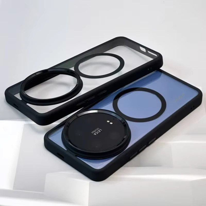 Luxus Defender Magnetische Hybrid Hülle für Xiaomi 14 Ultra Pro, Mi 14 und Xiaomi 14 Ultra, Transparent, MagSafe kompatibel - Bild 3