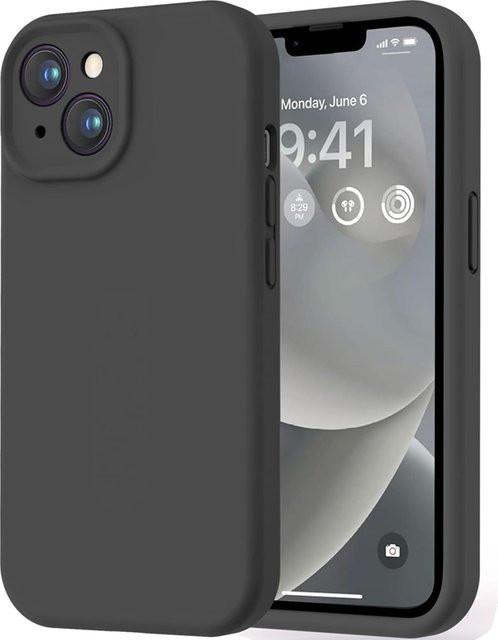 Luxuriöse matte Soft Back Cover Handyhülle in Schwarz für Apple iPhone Modelle - Bild 1