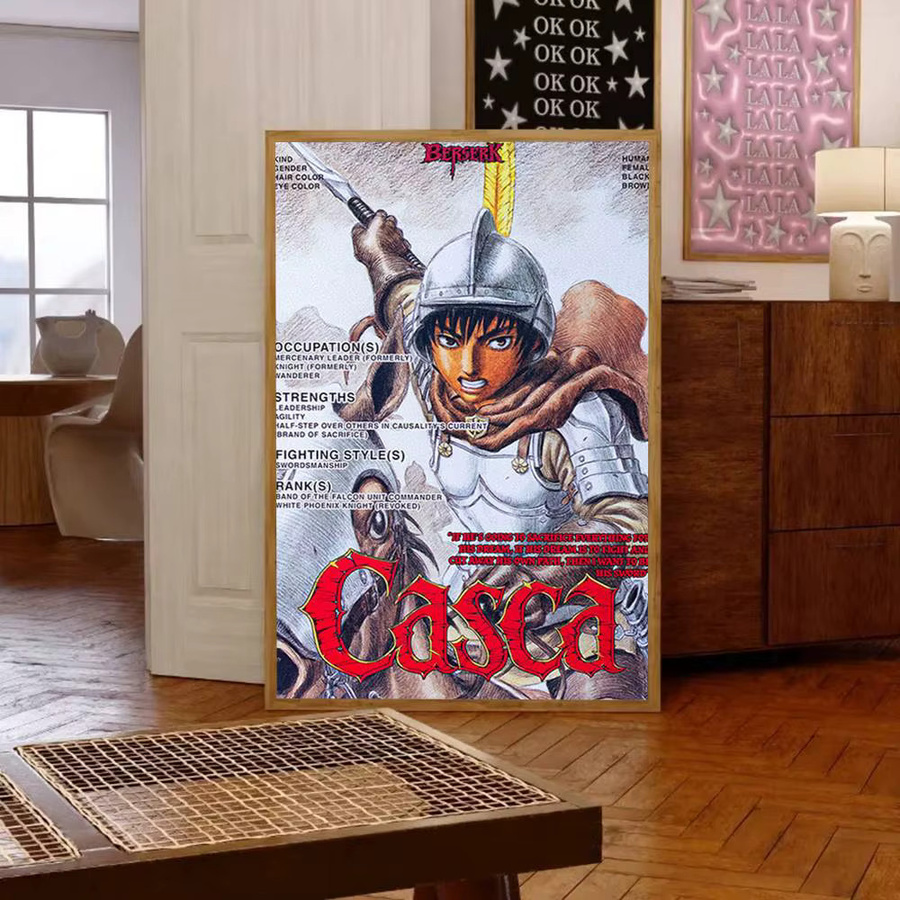 Kayou Anime Berserk Wandkunst Poster HD Wandbild für Wohnzimmer und Schlafzimmer ohne Rahmen - Bild 5