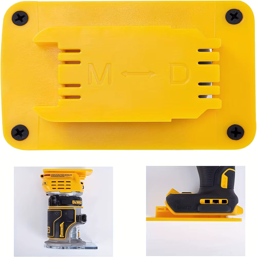 5er Pack Werkzeughalter Wandhalterung für DeWalt 14,4 V-20V und Milwaukee 18V in Rot und Gelb - Bild 2