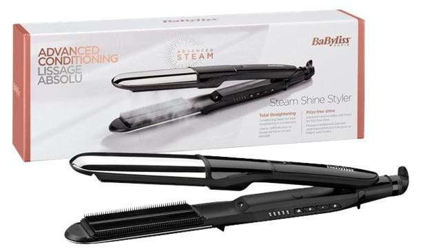 Babyliss Steam Mist Styler Glätteisen, Schwarz, Silber - Bild 1