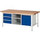 Rau Werkbank Serie 8563 mit 3 Schubladen und 1 Tür, B/T/H: 200 x 90 x 84 cm - Bild 2