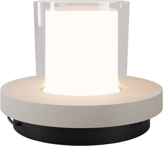 Maytoni Lantra Tragbare Outdoor-Leuchte mit Akku, LED, Schwarz, dimmbar, 200lm, IP44, B/T/H: 13,2 x 13,2 x 10 cm - Bild 1
