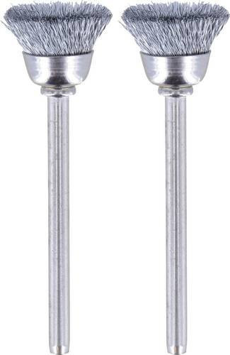 Dremel Drahtbürste aus Edelstahl in Silber, Durchmesser: 13 mm, 2er-Pack - Bild 1